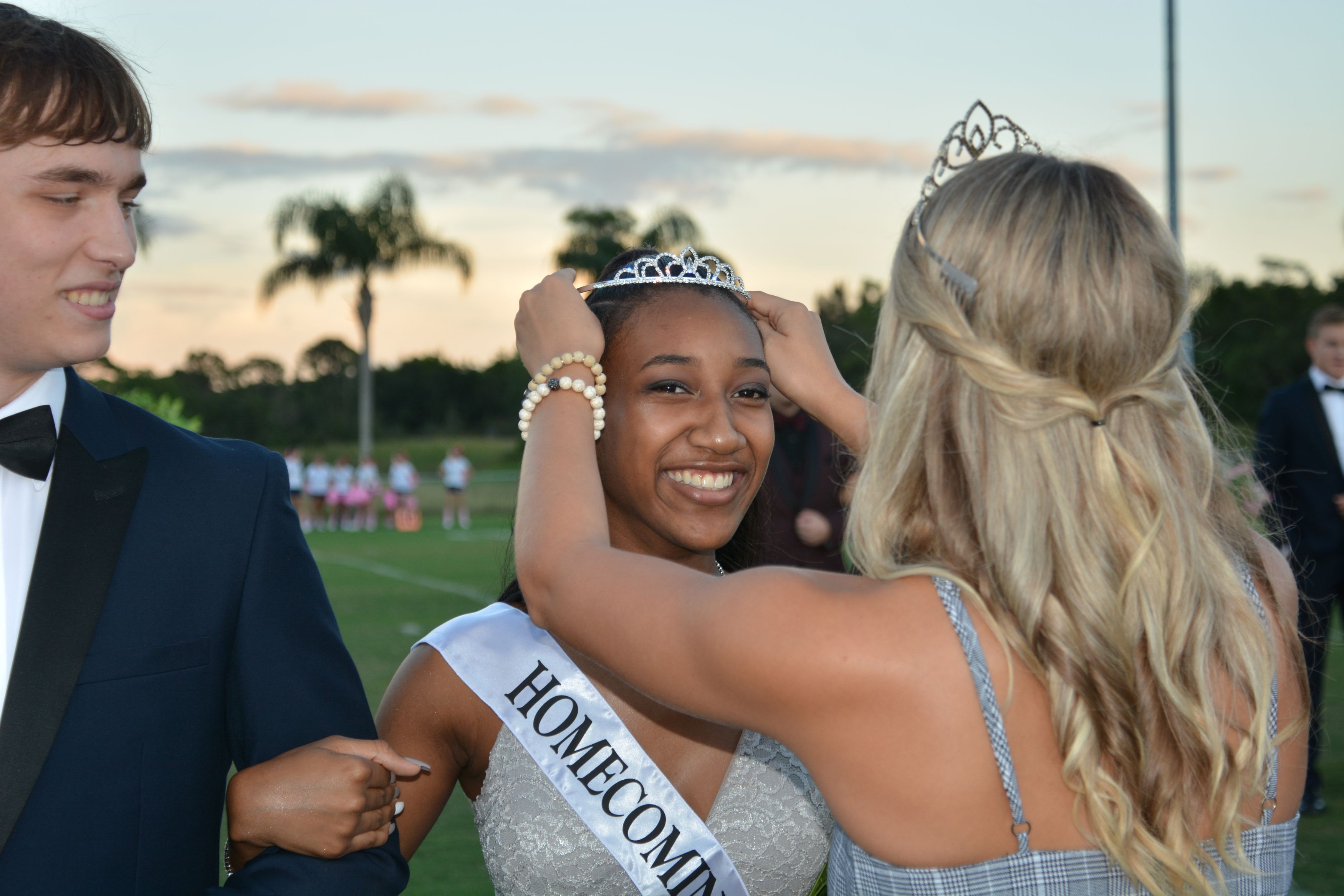 homecoming queen being crowned