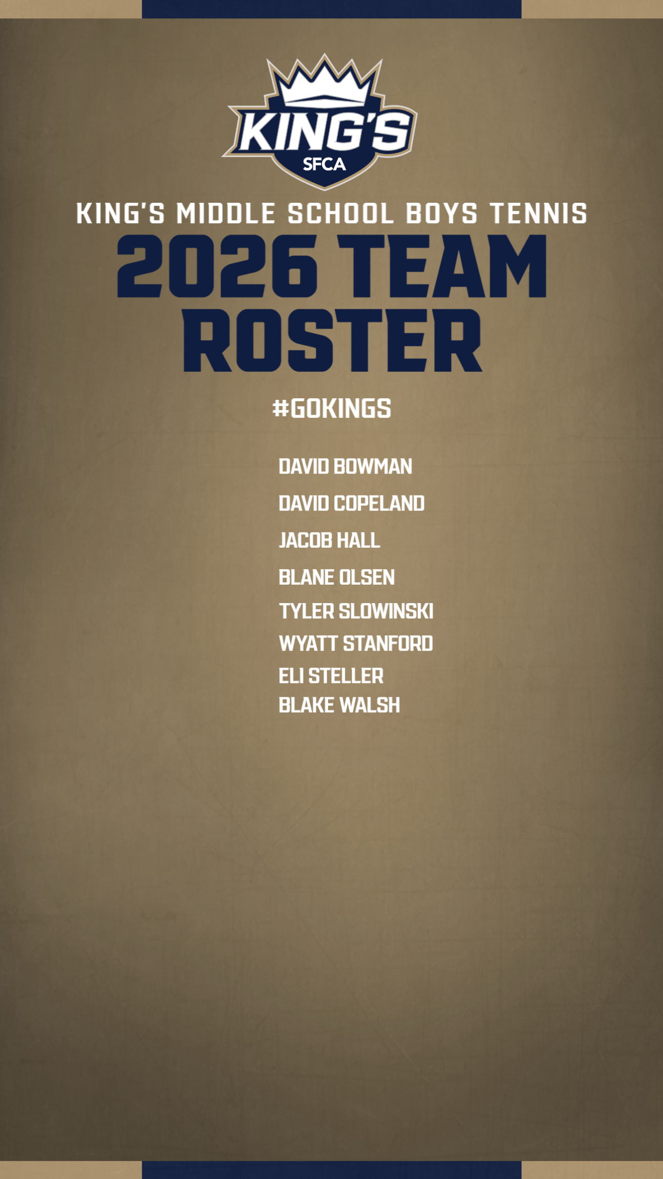 Roster coming soon